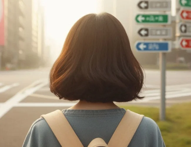 joven ante multiples opciones